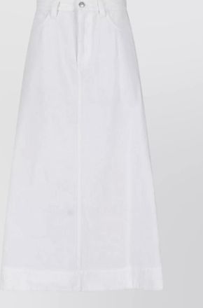 Marni denim midi skirt