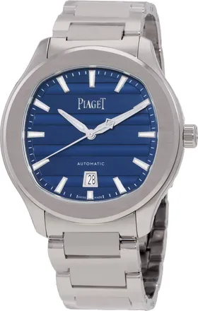 Piaget Polo Signature Date 42 Automatic Blue Dial Mens Watch G0A51032