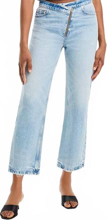 Frame Denim Le Jane Crop Angled Zipper Jean In Rhode