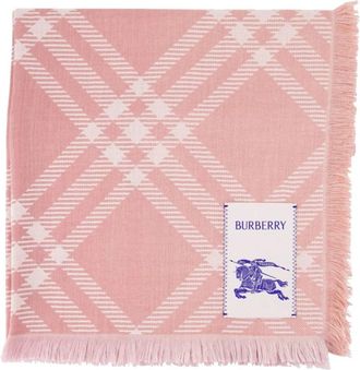 Burberry Mu Sjaal - Dames - Wintersjaals - Roze - ONE Size - Wol - Accessoires