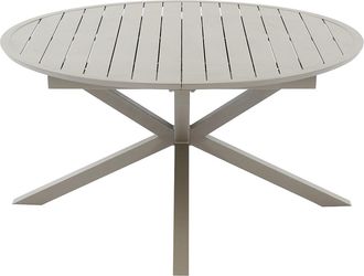 Vente-Unique Mesa de jard&iacute;n redonda extensible de aluminio L.150/200 cm - Topo - YOHA de MYLIA