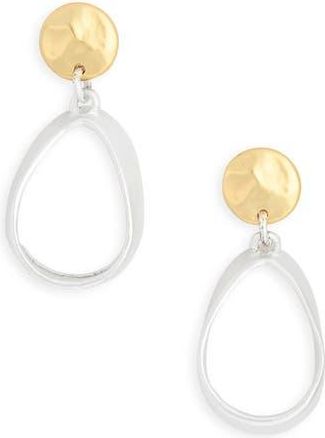 Karine Sultan Two-Tone Teardrop Earrings in Mixed Metals at Nordstrom Rack