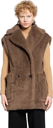 Max Mara WOMAN BROWN COATS