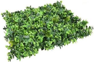 No Brand No Brand - Pack 4 Jardin Vertical Mahonia 50x50 Cm Planta Artificial Decoraci&oacute;n Pared Interior Exterior Jardines Verticales
