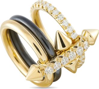Tiffany & Co. Titan by Pharrell Williams 18K Yellow Gold, Titanium 1.14ct Diamond Ring TI16-061926