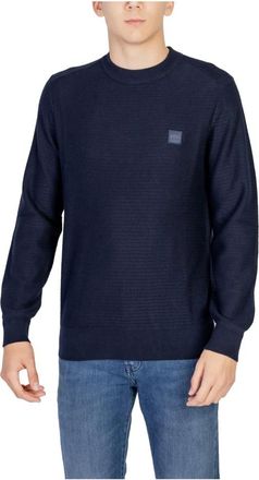 HUGO BOSS Hombre, Jerseys, Azul, Talla: 2XL