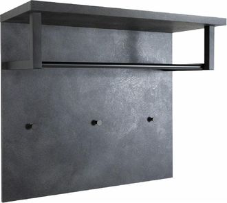 Appendiabiti A Parete Con Mensola - 6 Ganci, Regolabile In Altezza | Per Ingresso, Bagno, Camera Da Letto - Foto 2