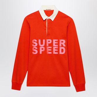 J.W.Anderson Jw Anderson Bright Red Super Speed Polo Shirt