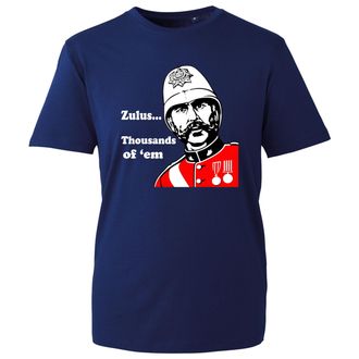 Generic Novelty Zulu Movie Fan T-Shirt, Thousands of Them Battle Scene Retro Tribute Shirt, Private Soldier Hook Inspired Tee (Navy, 2XL Years)