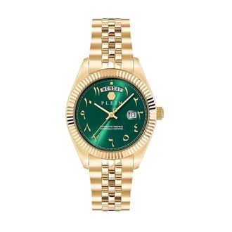 Philipp Plein Date Superlative Horloge - Heren - Accessoires - Geel - Maat: ONE Size