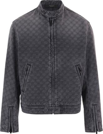 Gucci Dark Grey Jacquard Jacket