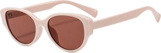Generic Outdoor Men Vacation Sunglasses Driving Commuter Women Sports Sun Glasses(Pink)