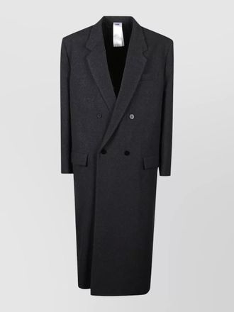 Magliano long double-breasted wool coat pockets