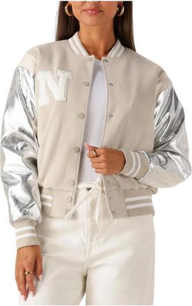 Nukus Nukus, Dames, Jassen, Beige, Maat: XL