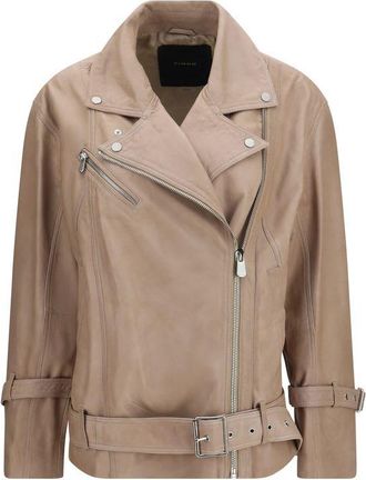 Pinko Lambskin Leather Womens Jacket