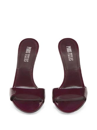 PARIS TEXAS Lidia Heel Mule - Burgundy