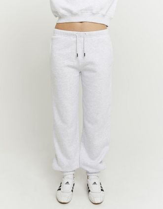 Tally Weijl Sweathose TALLY WEIJL SPACOLUCAS, Damen, Gr. 38, N-Gr, gris chin&eacute; light, Sweatware, Obermaterial: 65% Baumwolle, 35% Polyester, meliert, regular fit l