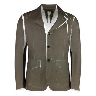 Comme Des Gar&ccedil;ons Blazers, male, Green, Size: S Single-breasted Three-button Jacket