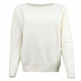 D.exterior Rondgebreide Kleding - Dames - Ronde hals truien - Beige - XS - Truien & Vesten