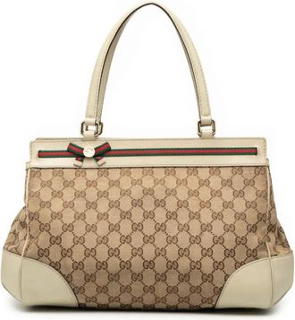 Gucci Borsa tote Mayfair in tela GG 2000-2015 - Marrone