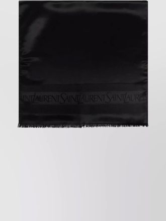 Saint Laurent silk jacquard scarf