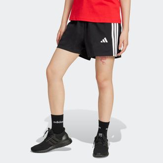 adidas Shorts ADIDAS SPORTSWEAR W 3S SJ SHO, Damen, Gr. XXL, N-Gr, schwarz-weiss (schwarz, wei&szlig;), Obermaterial: 93% Baumwolle, 7% Elasthan, Hosen Shorts