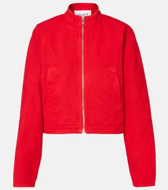 Alaia Ala&iuml;a Round denim jacket