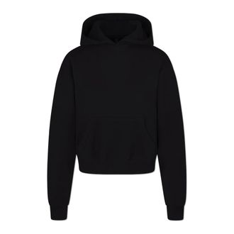 SKIMS Cotton Fleece Classic Pullover Hoodie - Dames - Hoodies - Zwart - XL - Katoen - Hoodies & sweatvesten