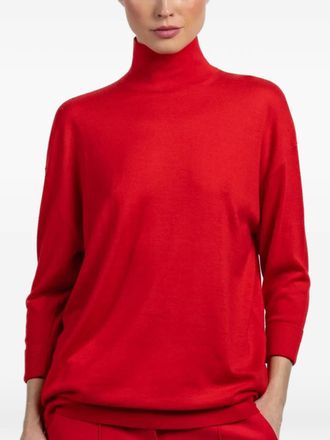 Dorothee Schumacher turtleneck sweater - women - Merino - 3 - Red