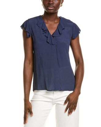 Brooks Brothers Ruffle Blouse
