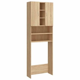 vidaXL Armario De Lavadora Color Roble Sonoma 64x25,5x190 Cm Vidaxl