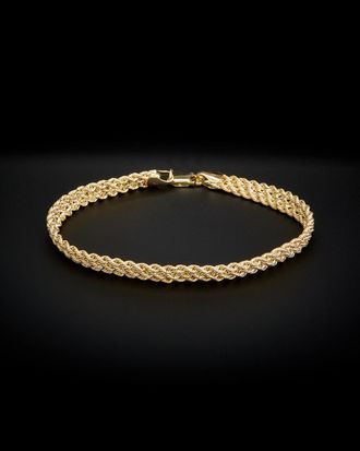 Italian Gold, Inc 14K Italian Gold Triple Row Semi-Solid Rope Bracelet