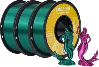 OEM Filamento Pla De Seda Bicolor, 1,75 Mm De Di&aacute;metro, 3 Kg De Peso Por Paquete