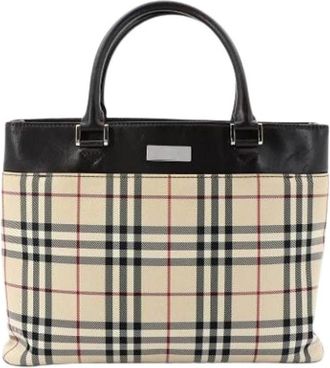 Burberry Pre-owned Vintage Tote Bag - Dames - Vintage Shopper - Beige - ONE Size - Vintage