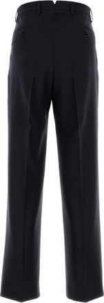 Ami Mens Trousers Navy Virgin Wool