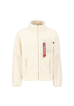 Alpha Industries Funktionsjacke ALPHA INDUSTRIES Sherpa Zip-Jacket, Herren, Gr. XXL, sanftes wei&szlig;, Obermaterial 1: 100% Polyester, Obermaterial 2: 100% Nylon, Jacken F