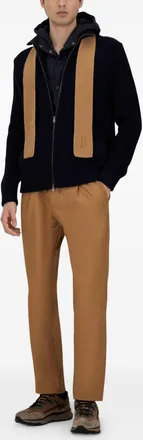 Herno Wool-Blend Hooded Sweatshirt - Navy