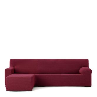Eysa Funda de sof&aacute; chaise longue izquierda b/c burdeos 250 - 360 cm