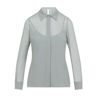 Max Mara Shirts, female, Green, Size: XS Golfo Shirt