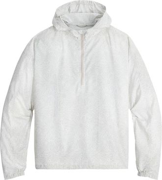 Royal Robbins Salathe Sun Print Recycled Polyester Hoodie in Soapstone Solar at Nordstrom, Size Xx-Large