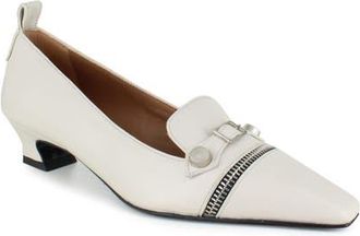 Ziginy Mariela Kitten Heel Pump in Milk Leather at Nordstrom, Size 10Us