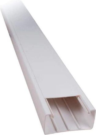 Trade Shop Trade Shop - Set 2 Canalina Elettrica Passacavi Plastica 2mt 16x16mm Autoadesiva Ct2 5621616a