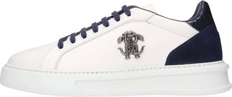 Roberto Cavalli Heren, Schoenen, Wit, Maat: 46 EU Leer