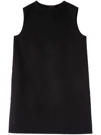 Jil Sander doubleface sleeveless cashmere dress - Black