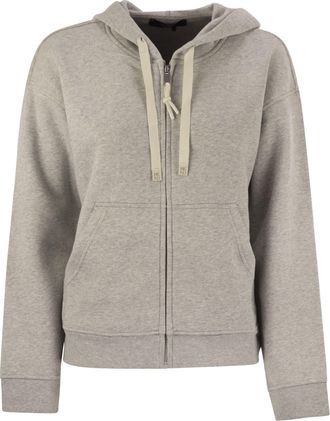 Max Mara Dog Cotton Zipped Sweatshirt