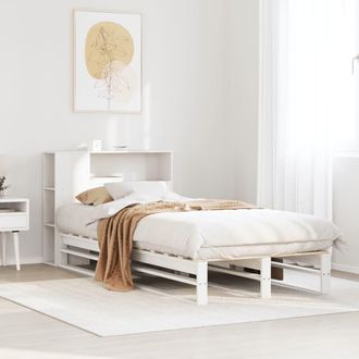 Berkfield Home Bookcase Bed without Mattress White 75x190 cm Small Single Solid Wood