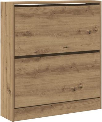 vidaXL Vidaxl - Shoe Cabinet Smoked oak 80 x 21 x 87.5 cm Engineered wood