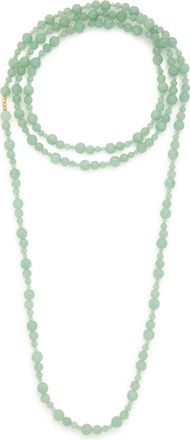 Jennifer Behr Veda Beaded 18kt Gold-plated Necklace - Dark Green - One Size