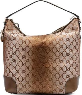 Gucci Borsa a spalla Pre-owned in tela - - Pre-owned - Donna - Marrone - ONE SIZE