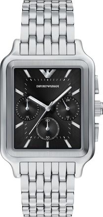 Emporio Armani Tank Chronograph Bracelet Watch, 34mm x 50mm in Silver at Nordstrom